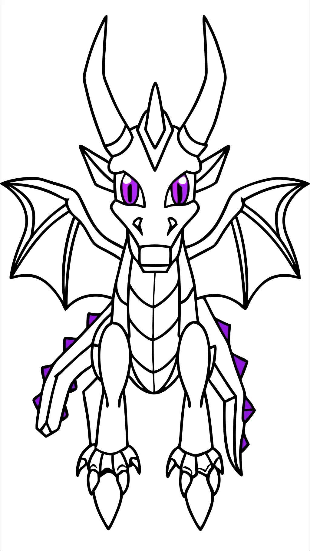 minecraft ender dragon coloring page